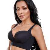 Full Back Coverage Wirefree Push Up Deep Cup Bra - Okay Trendy